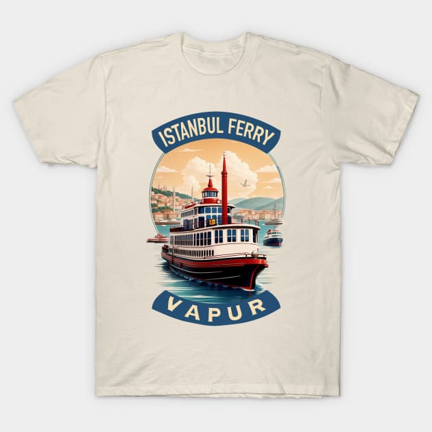 Istanbul ferry turkey T-Shirt by BAJAJU